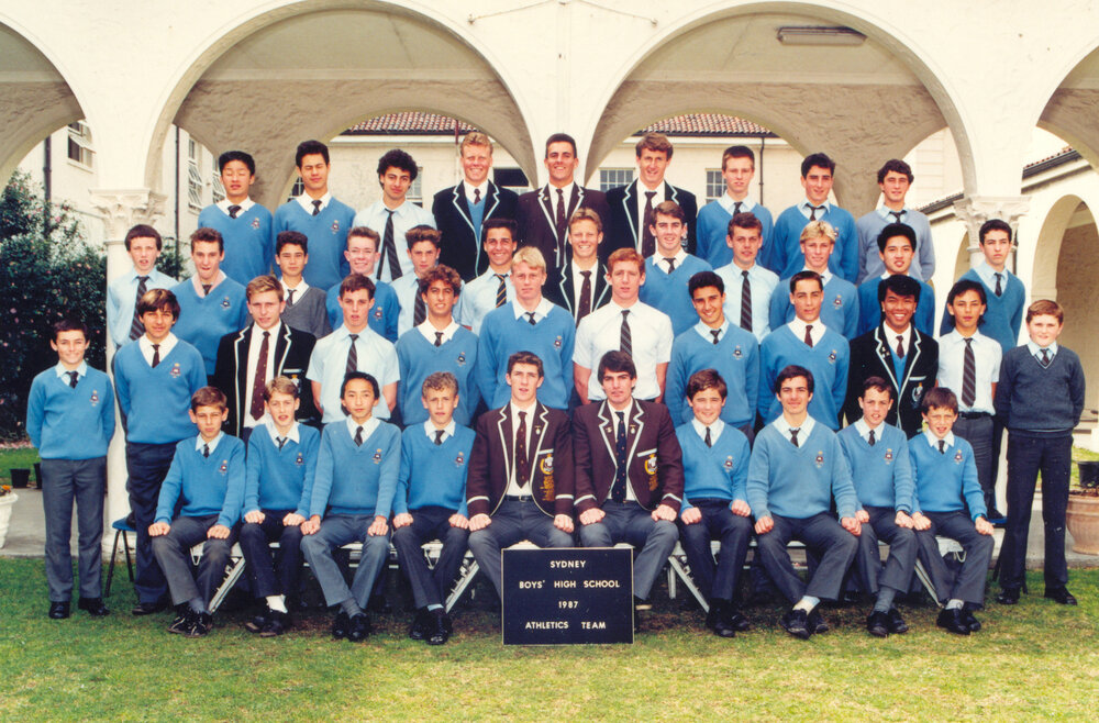 Athletics team 1987