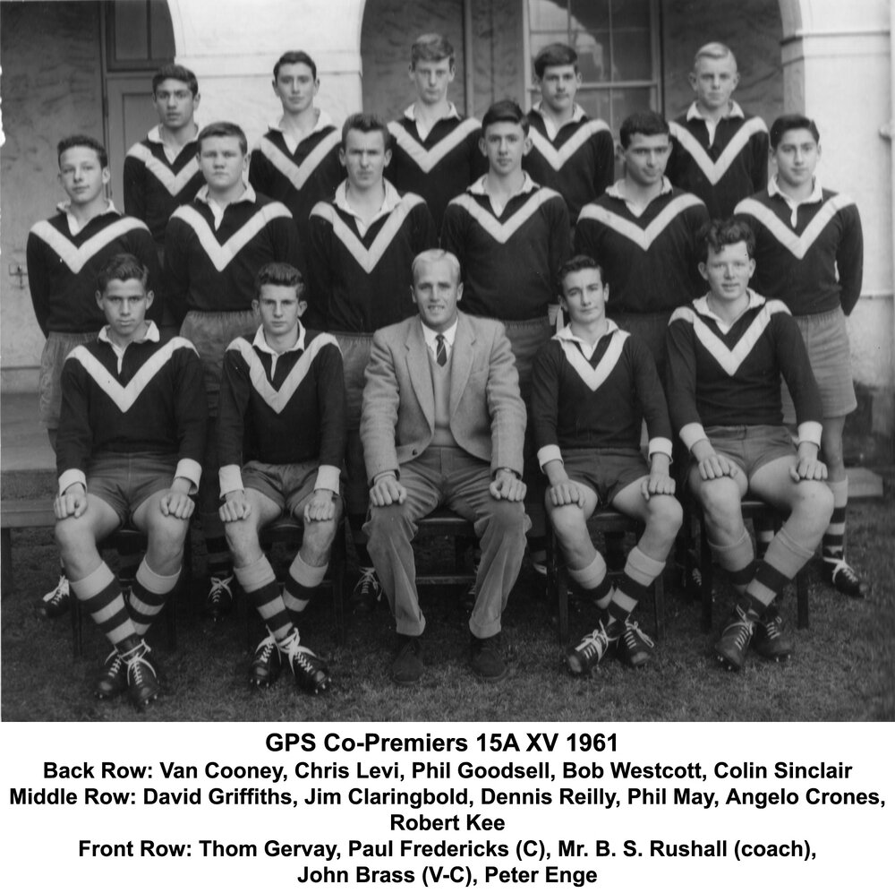 Rugby 15A XV 1961