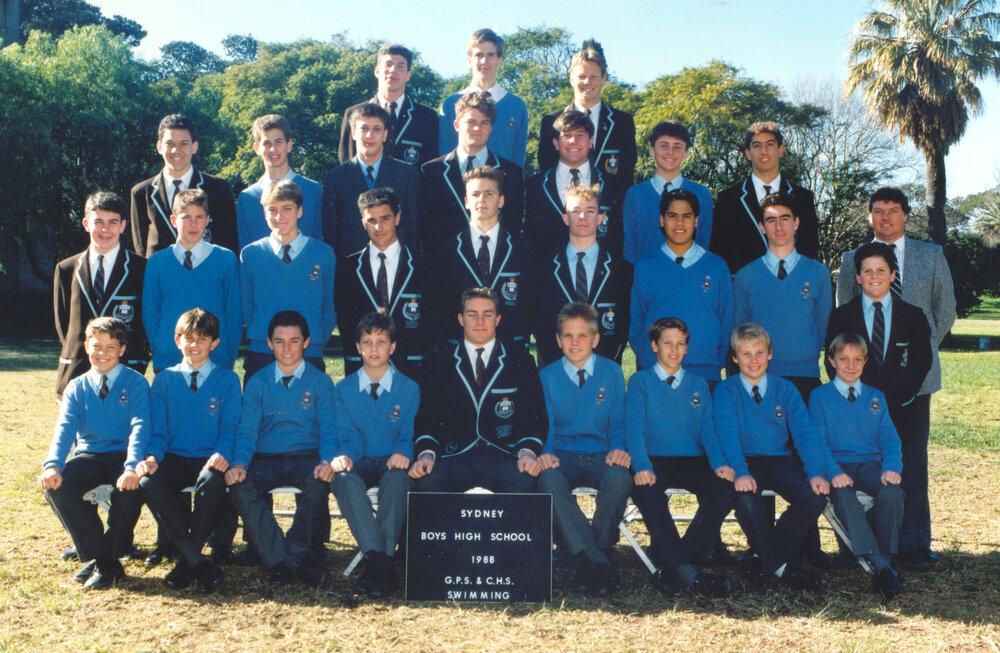 Swimming School team 1988