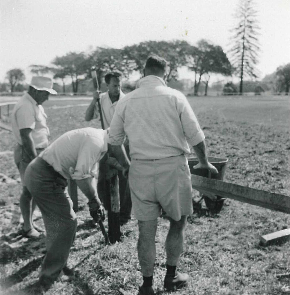 McKay Oval working bee 29 September 1957