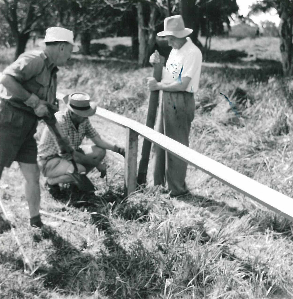 McKay Oval working bee, 29 September 1957