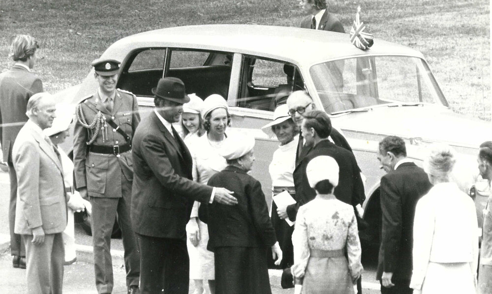 Photograph of the official opening of the McDonald Building, 17 March 1972