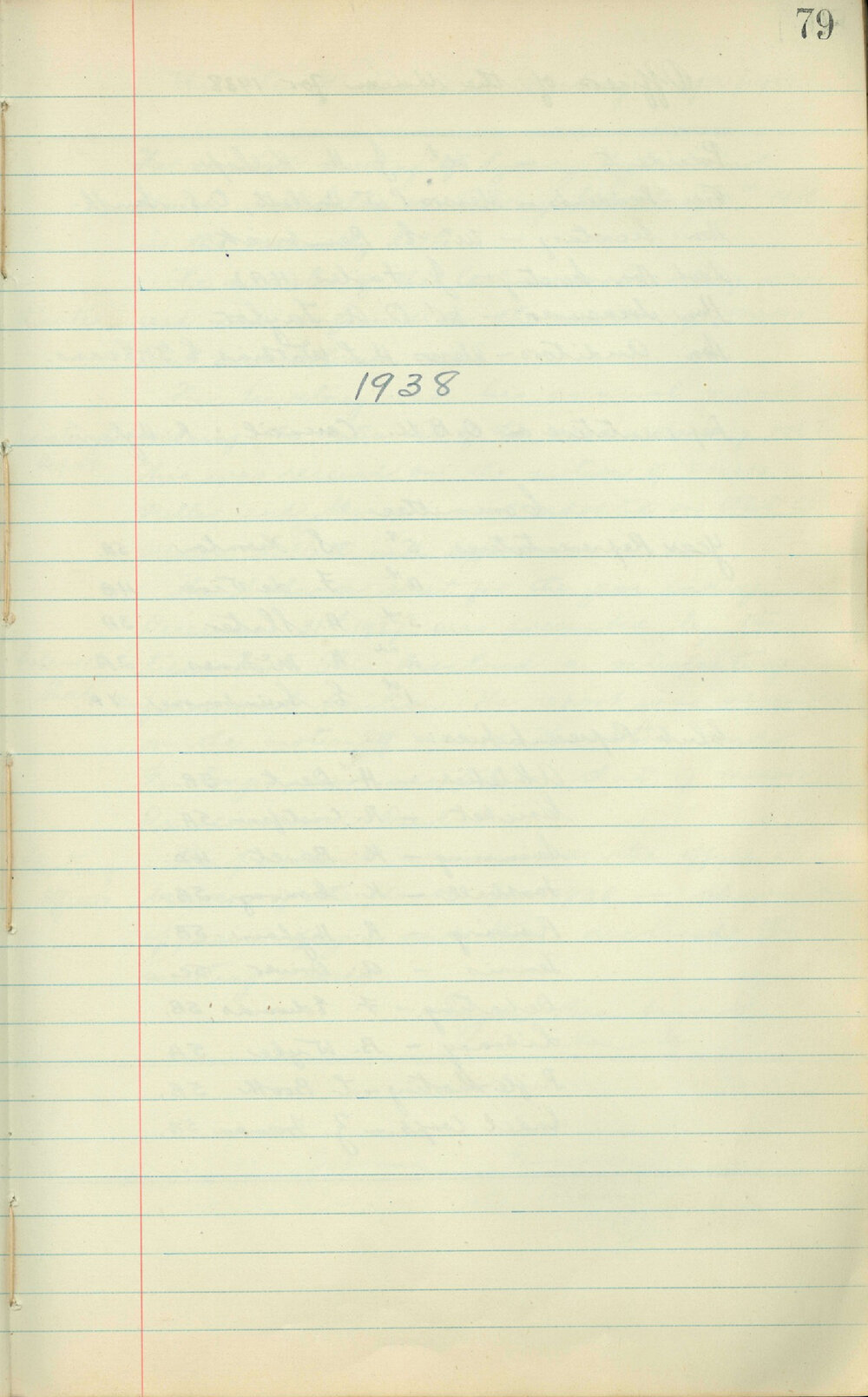 School Union - Minutes, 1938