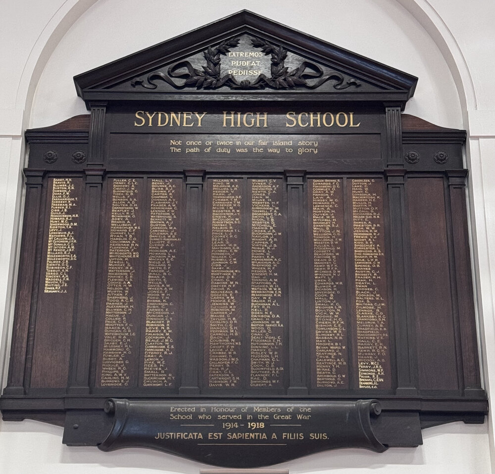 Honour Board: World War 1