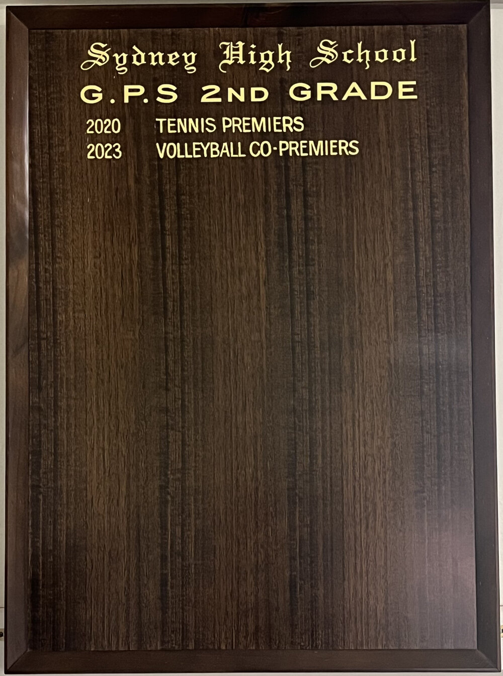 GPS second grade premierships, 2020-2023