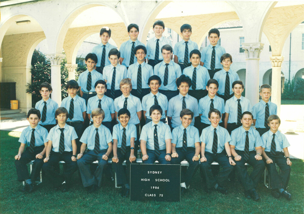 Class 7S 1986