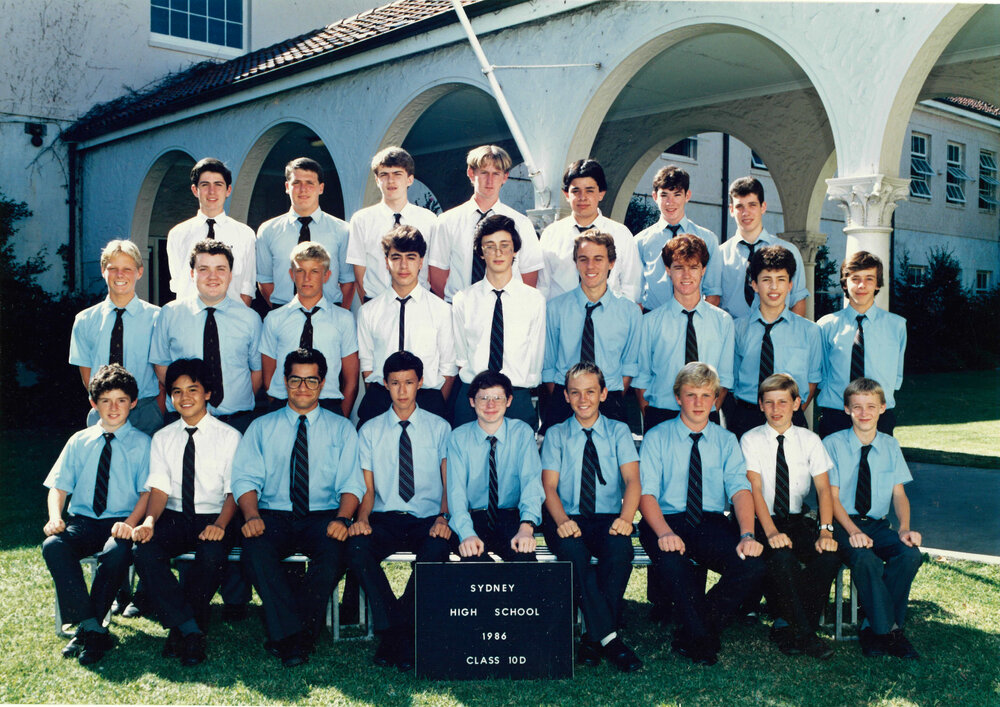 Class 10D 1986