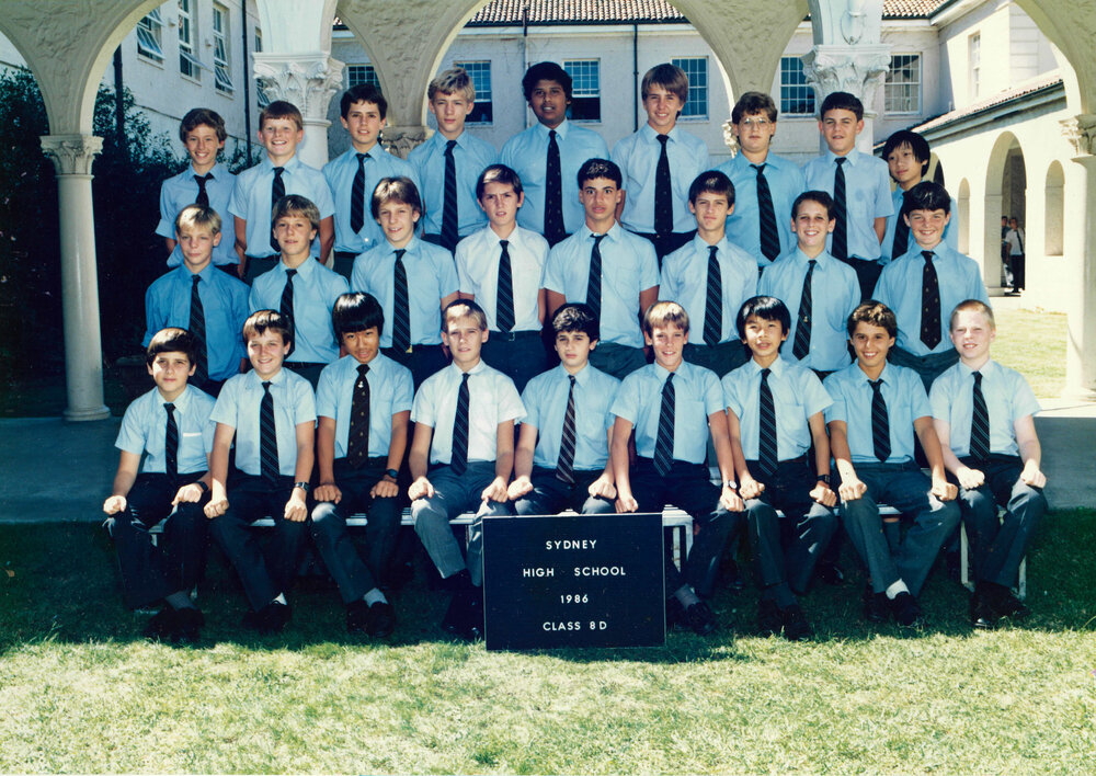 Class 8D 1986