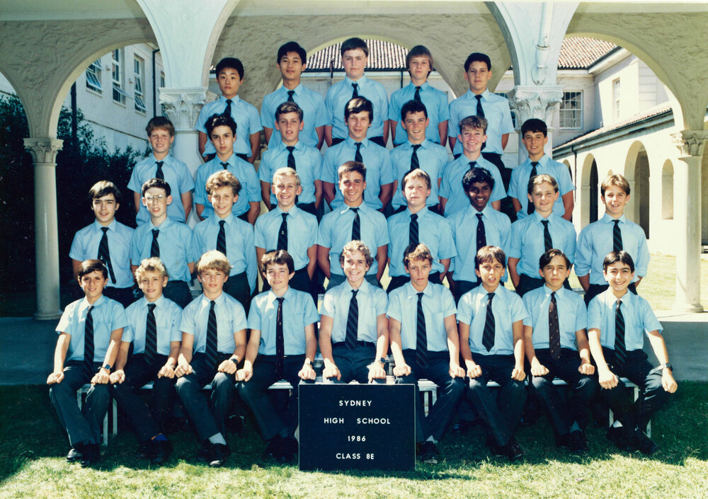 Class 8E 1986