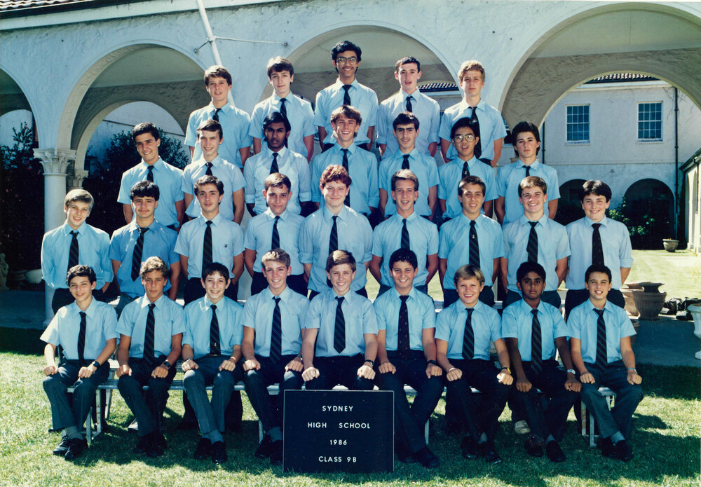 Class 9B 1986