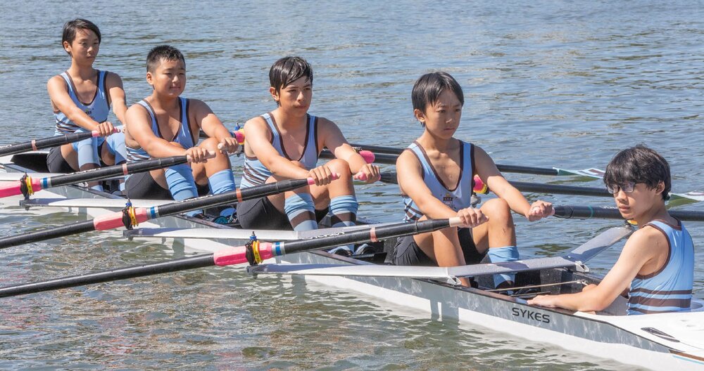 Rowing 3rd year 8 quad 2023