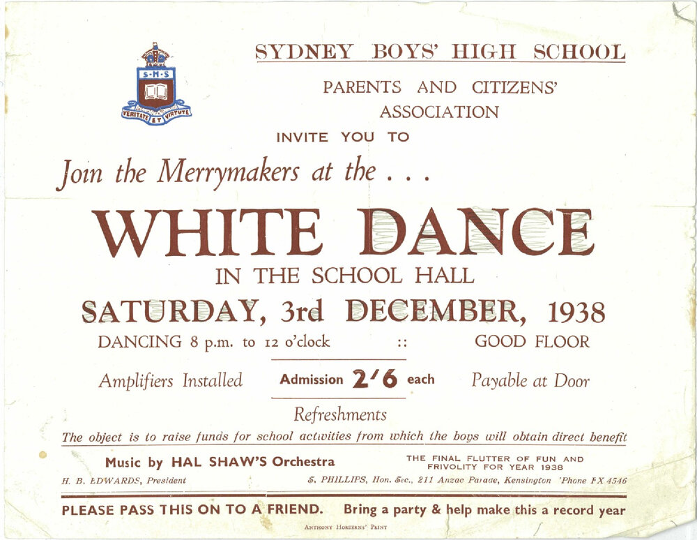 White Dance, 3 December 1938
