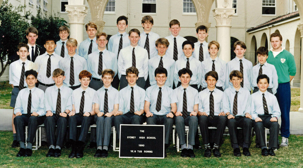 Rowing Year 8 tub rowing 1990