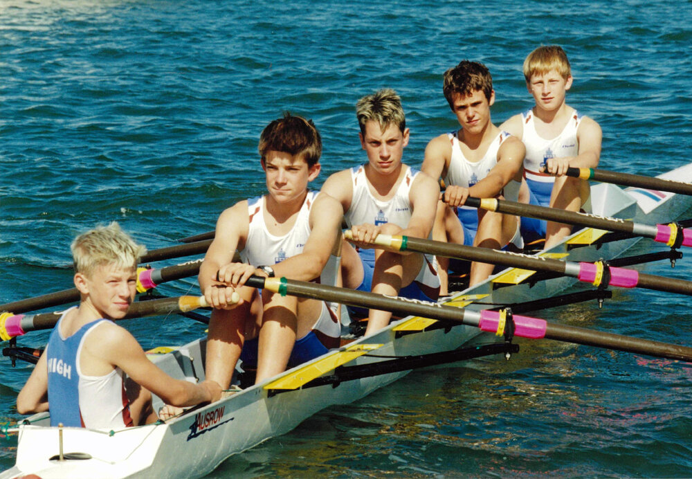 Rowing 3rd Year 8 quad scull 2001