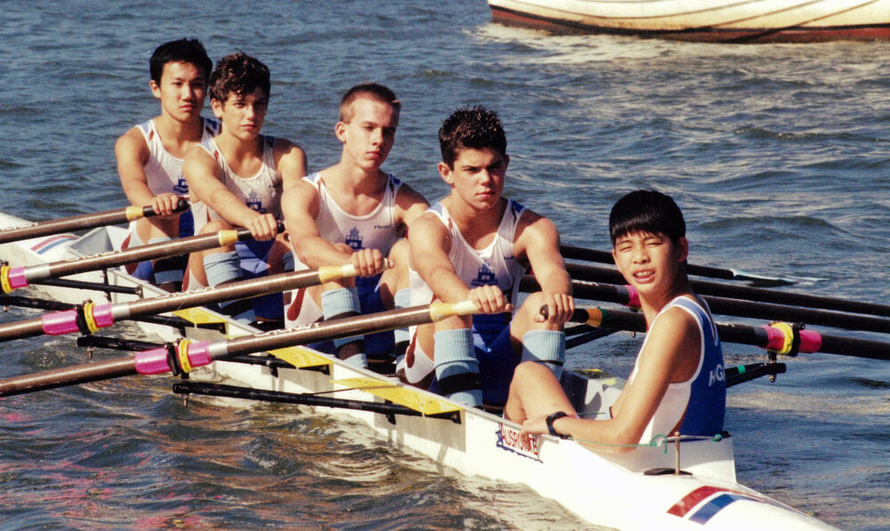 Rowing 3rd Year 9 quad scull 2001