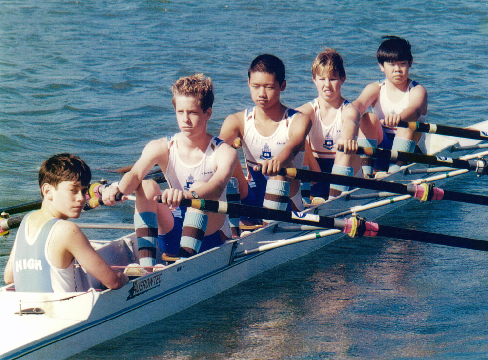Rowing 4th Year 9 quad scull 2001