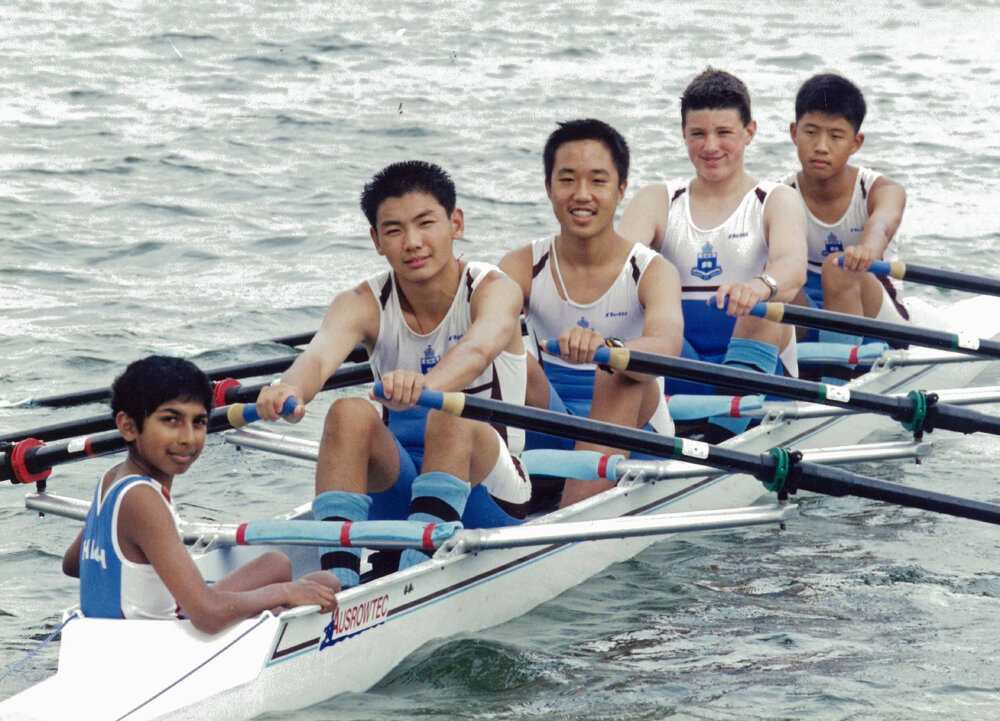 Rowing 1st Year 8 quad scull 2002