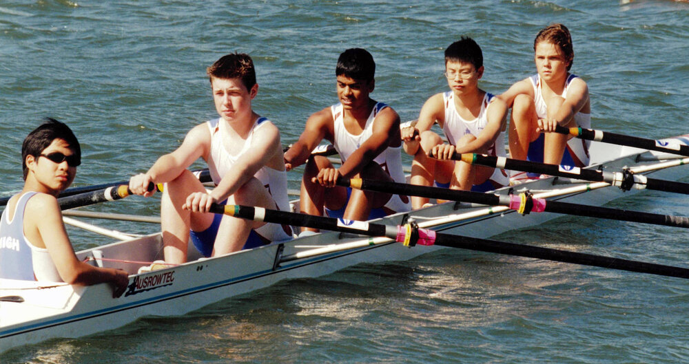 Rowing 4th Year 8 quad scull 2001
