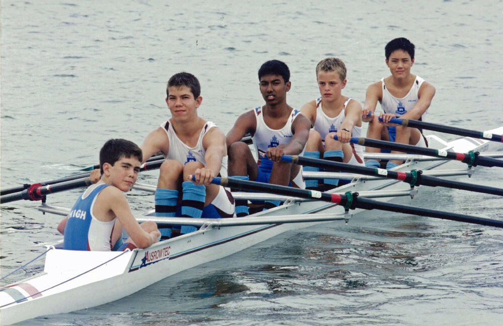 Rowing 3rd Year 8 quad scull 2002