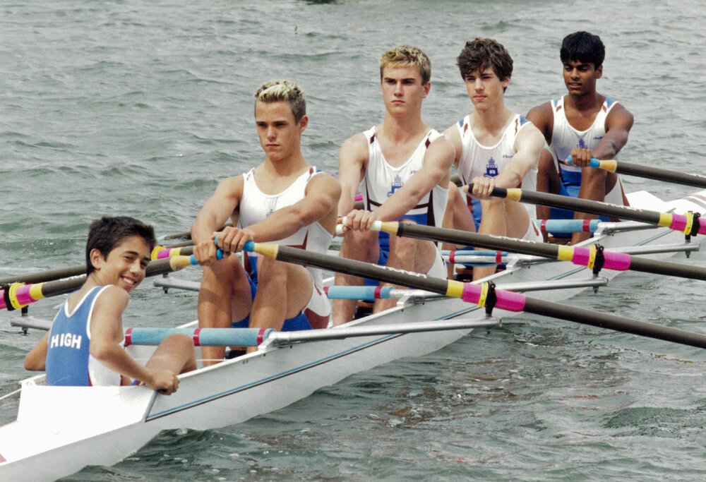 Rowing 3rd Year 9 quad scull 2002