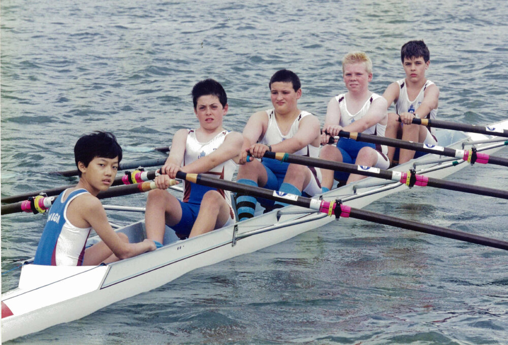 Rowing 4th Year 8 quad scull 2002