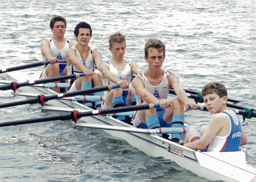 Rowing 5th Year 9 quad scull 2002