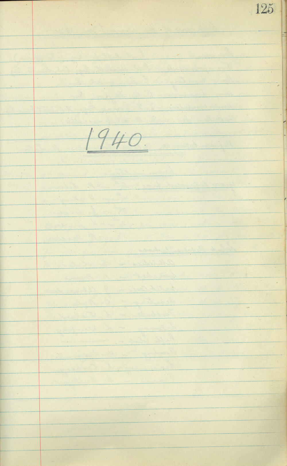 School Union - Minutes, 1940