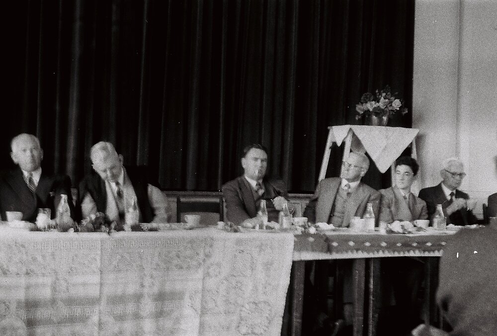 Fourth year farewell lunch to fifth year 1956