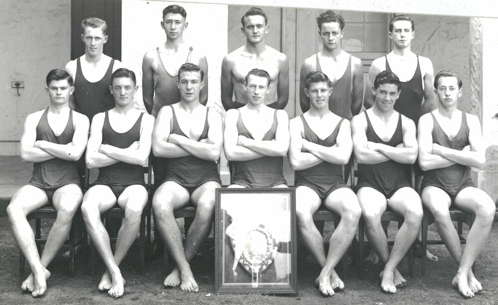 Swimming - Senior and under 16 (Junior Challenge Shield) Swimming Teams 1947