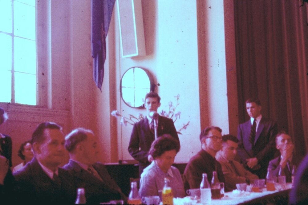 Fourth year farewell lunch to fifth year 1956