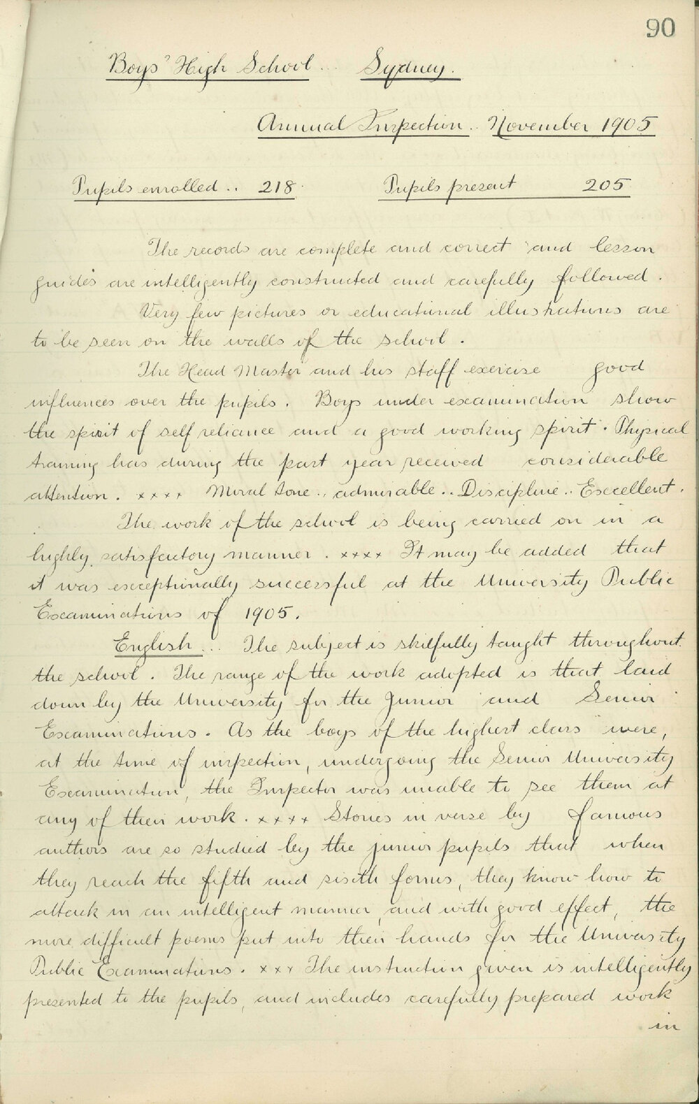 Annual Inspection - May 1905