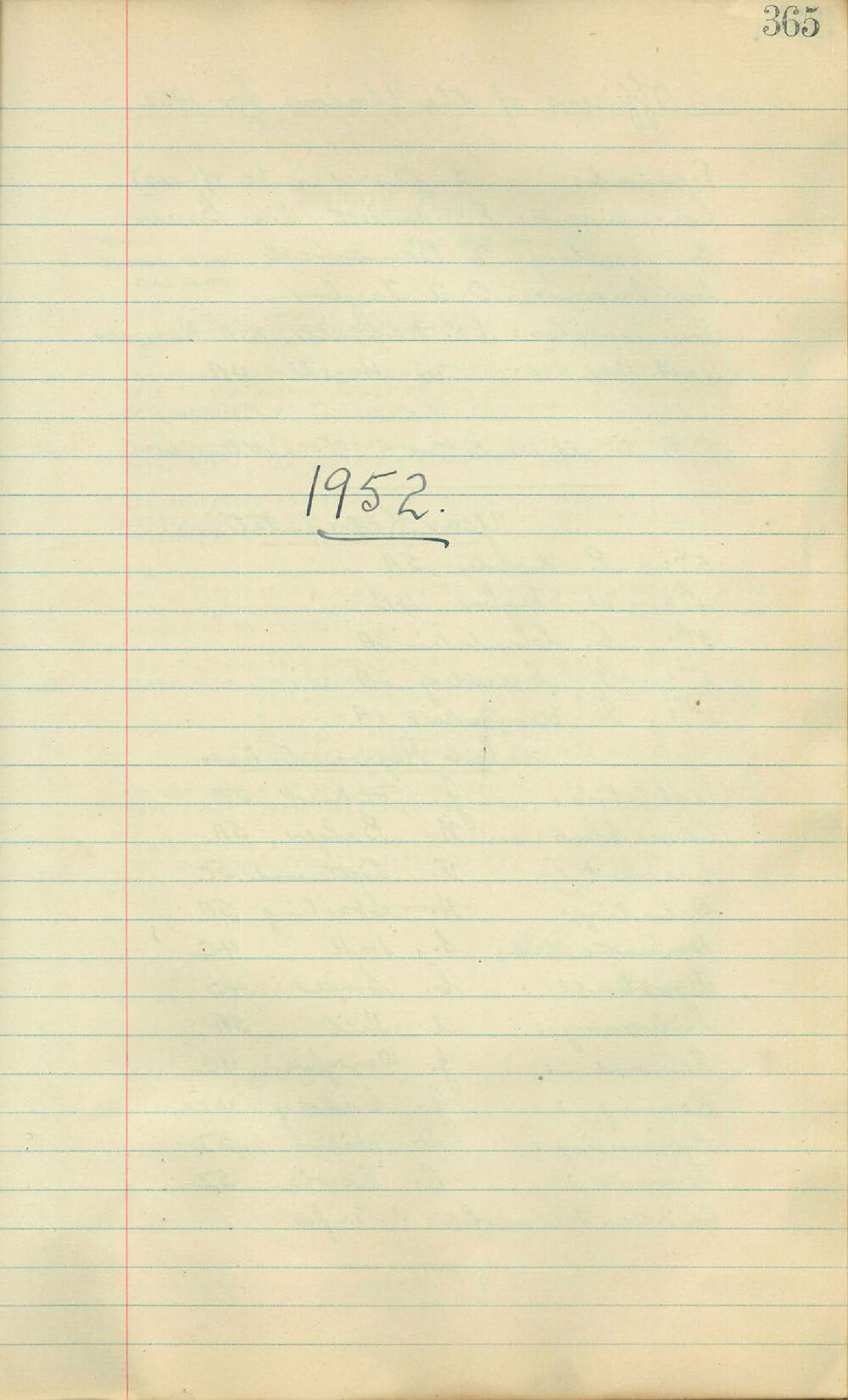 School Union - Minutes, 1952