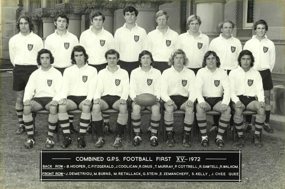 Rugby - GPS 1st XV 1972