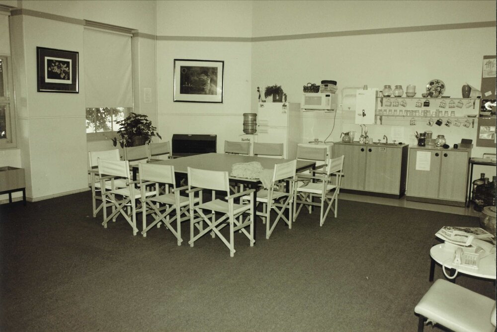 Staff common room, 1995