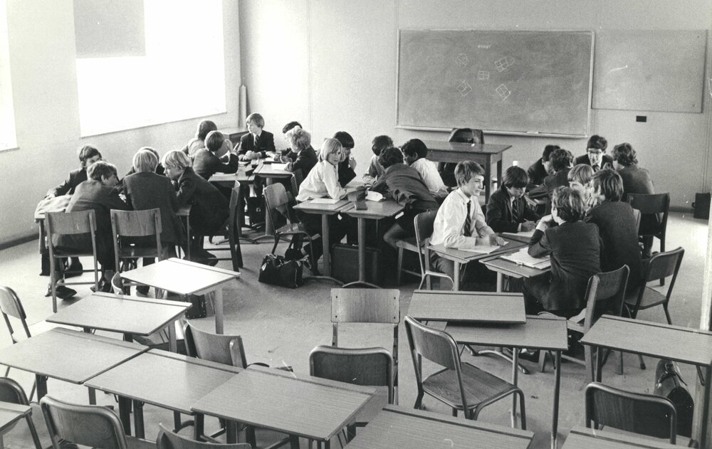 Killip Wing classroom, c 1970