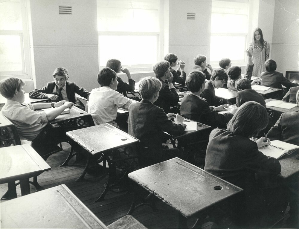 Main building classroom, c 1970