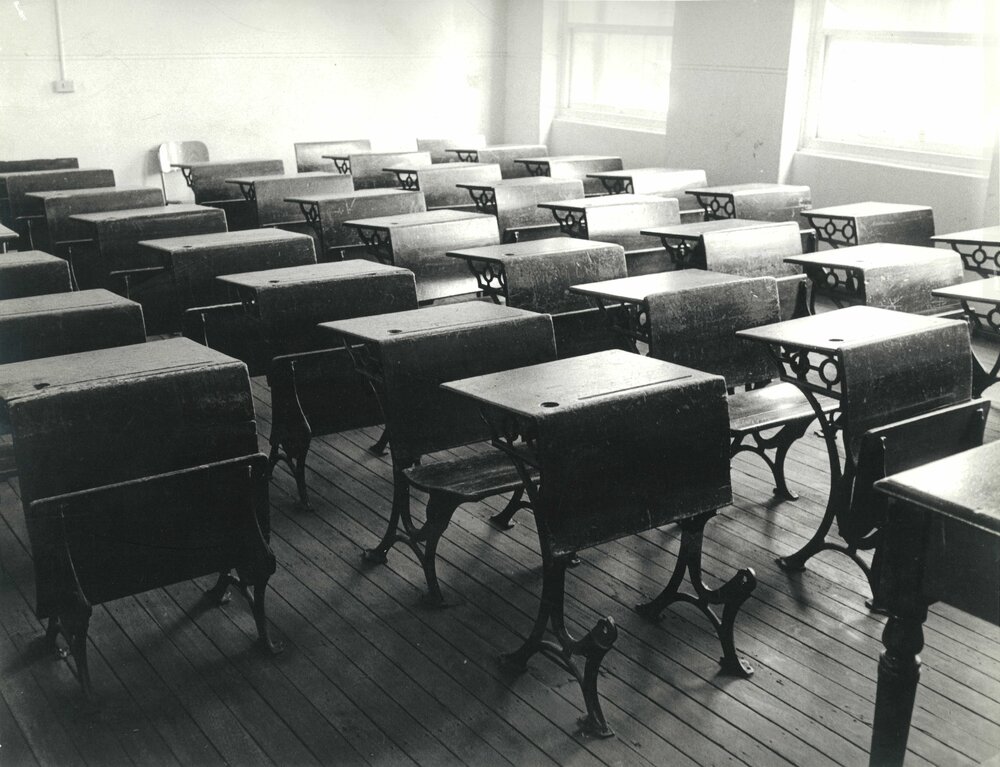 Main building classroom, c 1970