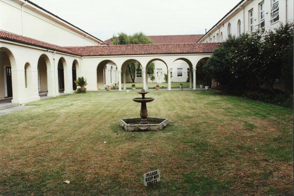 Main building quadrangle, c 1990