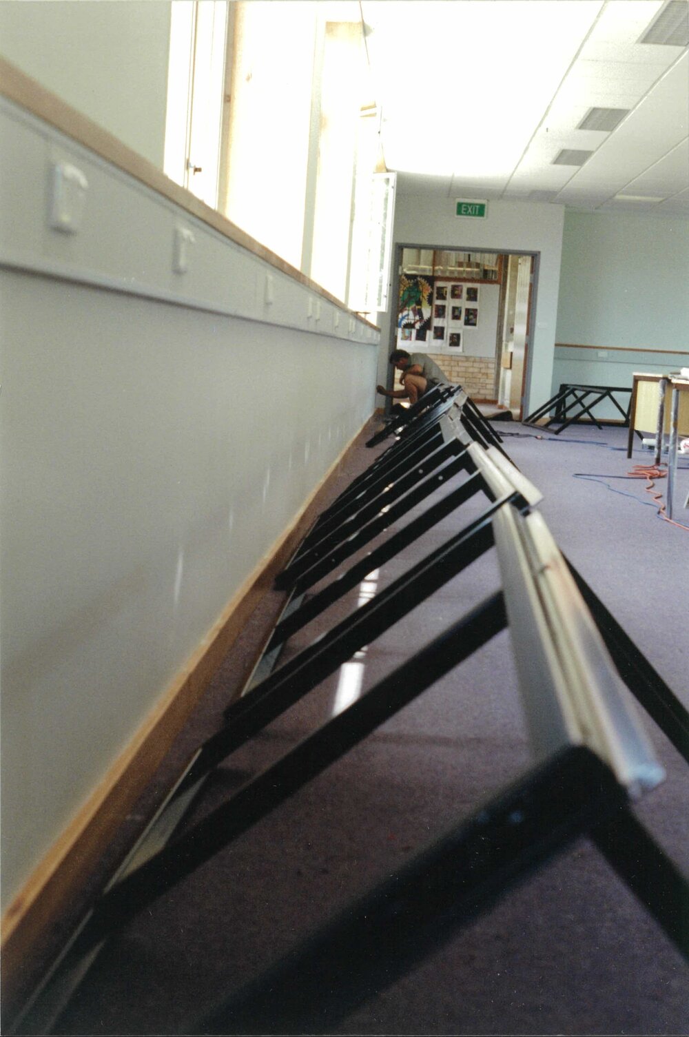 Construction of the senior study centre, 1995