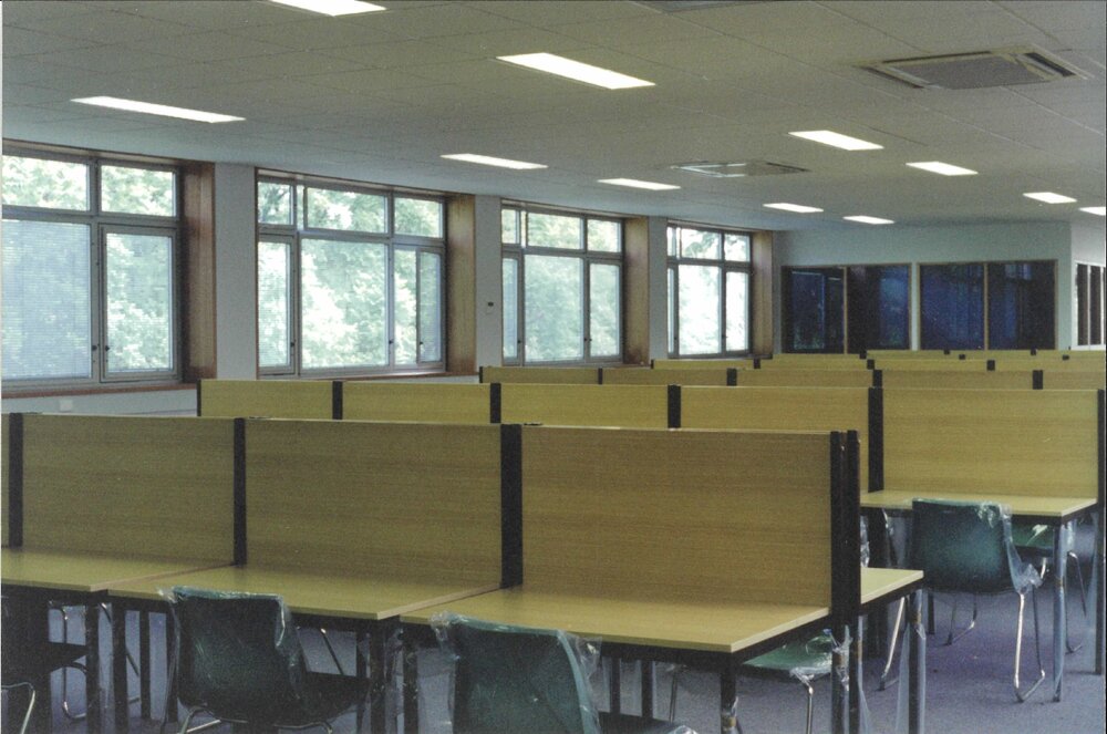 Construction of the senior study centre, 1995