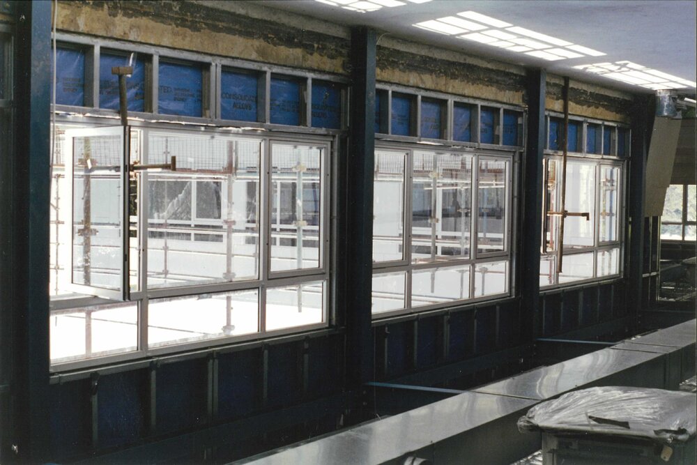 Construction of the senior study centre, 1995