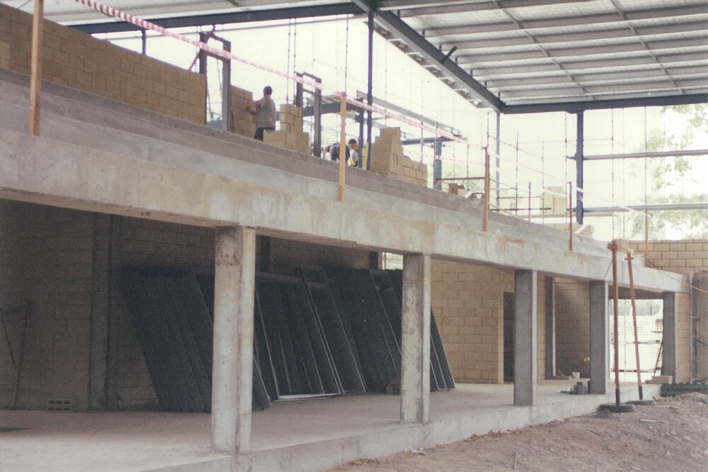 Construction of the stadium, 1994