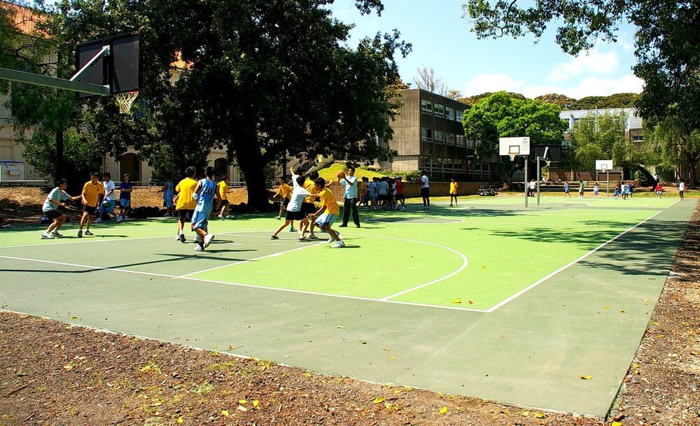 Basketball courts, 2007