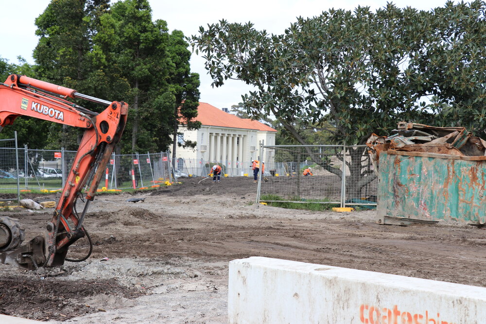 Light rail construction, 2016