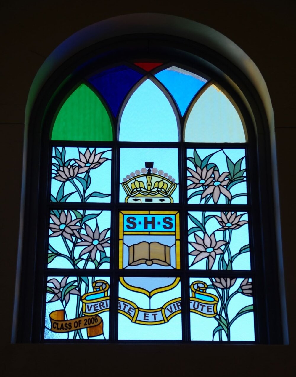 Stained glass in the main building, 2007