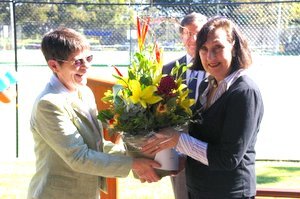 Opening of the refurbished tennis courts, 2006