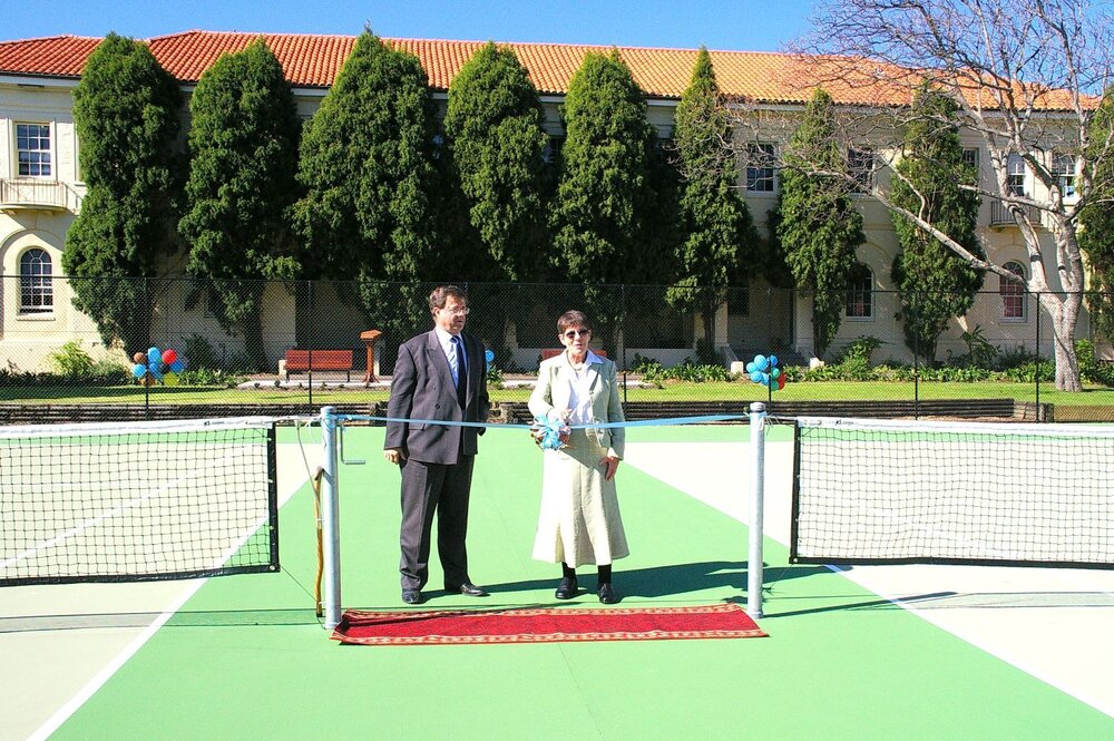 Opening of the refurbished tennis courts, 2006