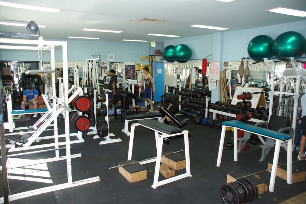 The Alan May weights room, 2006