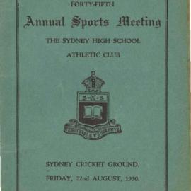 Annual Sports Meeting 1930