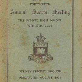 Annual Sports Meeting 1931